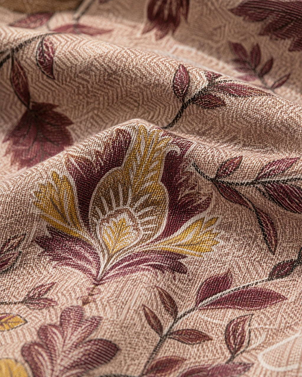 Mauve Heritage Floral Cotton Bedsheet Set – Vintage Indian Paisley Print with 2 Pillow Covers