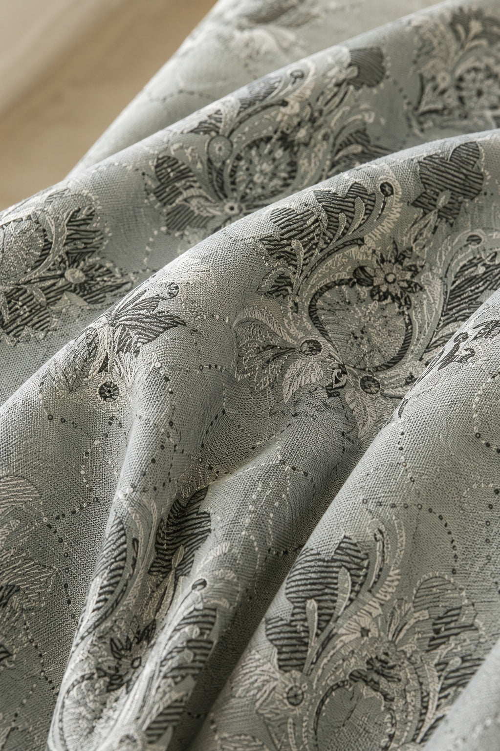 Blush Rose Botanical Bloom Premium Cotton Bedsheet Set | Elegant Floral Print with 2 Pillow Covers
