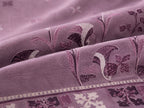 Lavender Floral Bedsheet Set – Elegant Botanical Bloom Print with Paris Heritage Design & 2 Pillow Covers