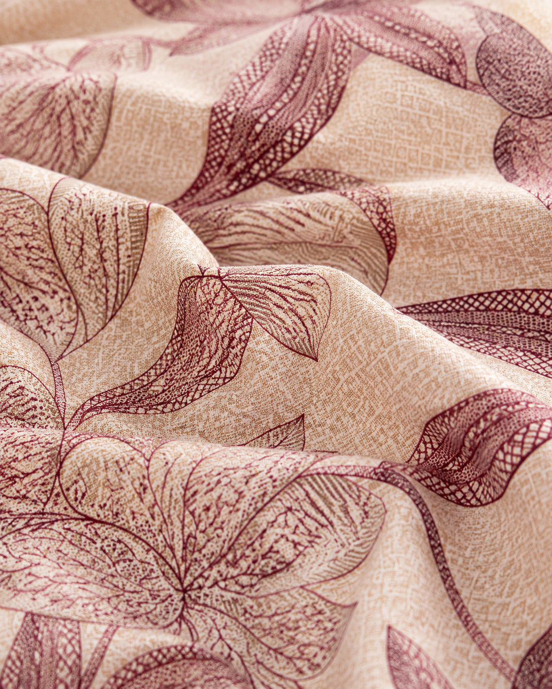 Vintage Floral Print Cotton Bedsheet Set with 2 Pillow Covers – Blush Botanical